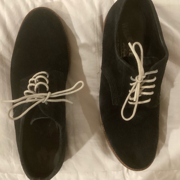 Black WalkOver Suede Derbys 8M - Picture 3 of 6